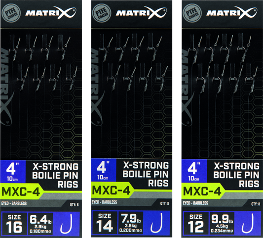 MXC-4 Barbless 4 Boilie Pin X-Strong 
