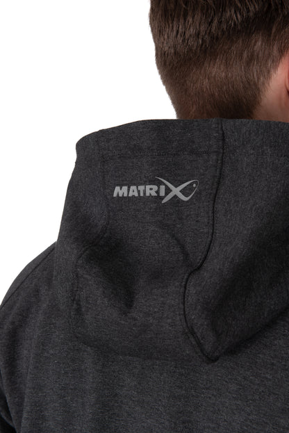 Charcoal Marl Zip Hoody