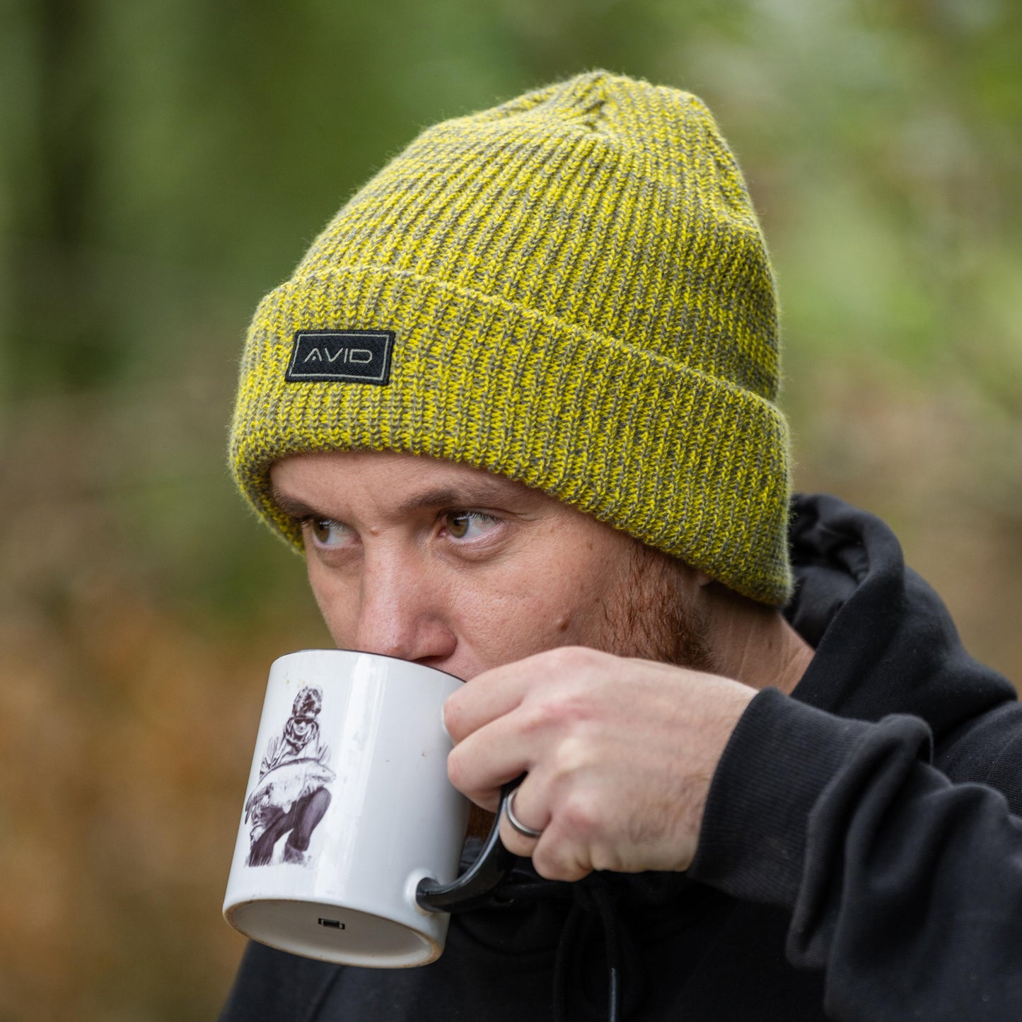 Marl Knit Beanie - Yellow 