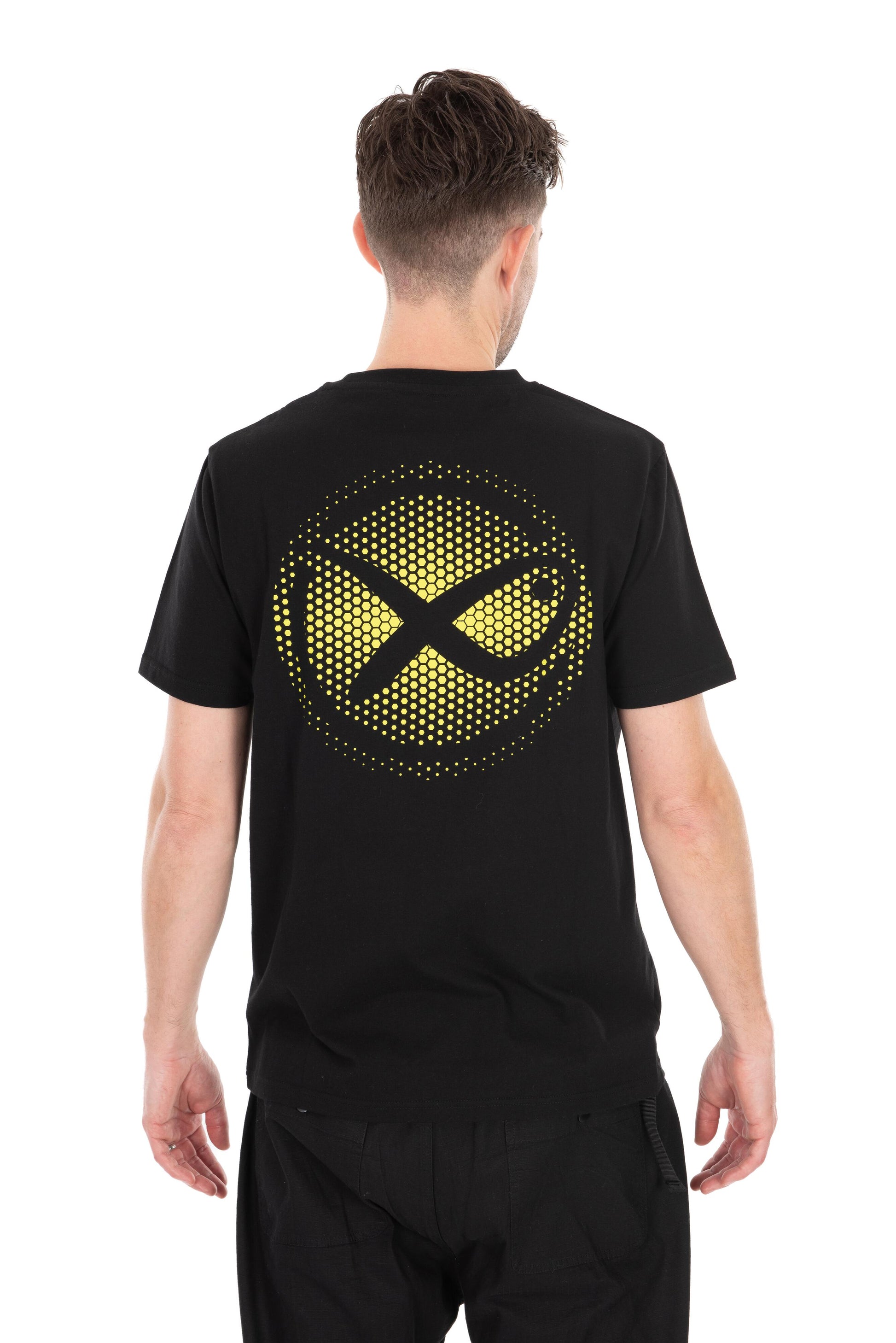 Large Fade Logo T-Shirt - Black/Lime