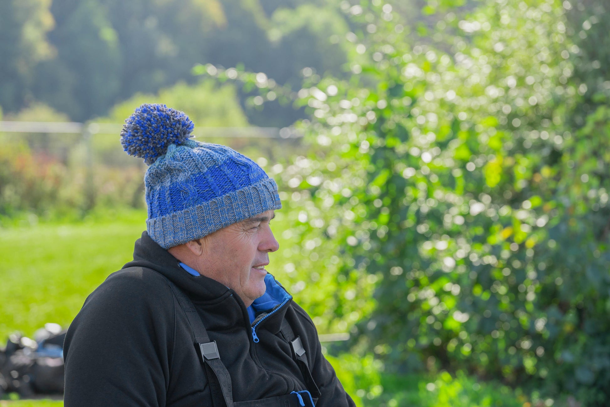 Colour Block Bobble Hat