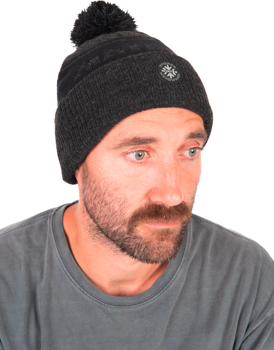 Grey Sherpa Bobble Hat