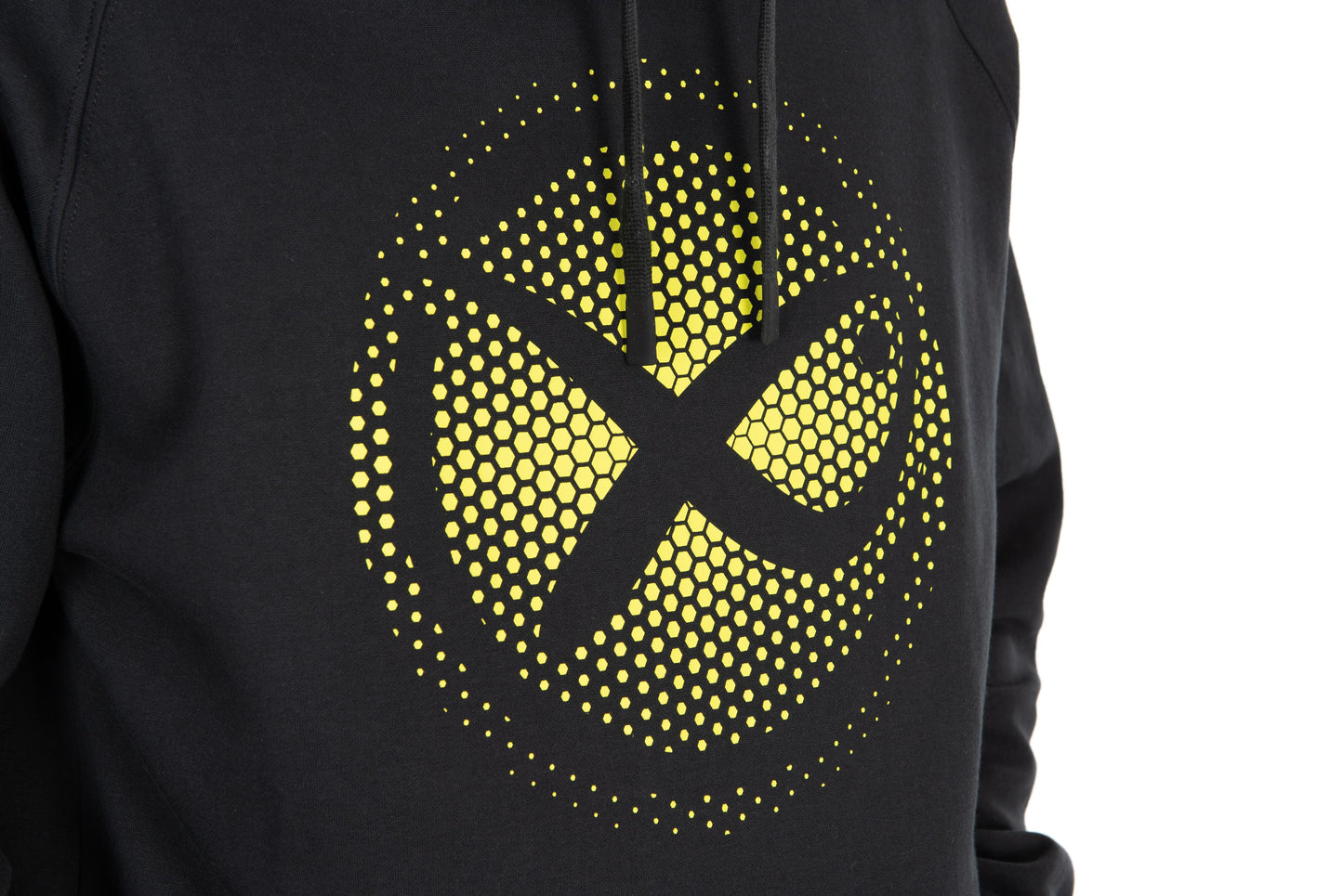 Large Fade Logo Hoody - Black/Lime