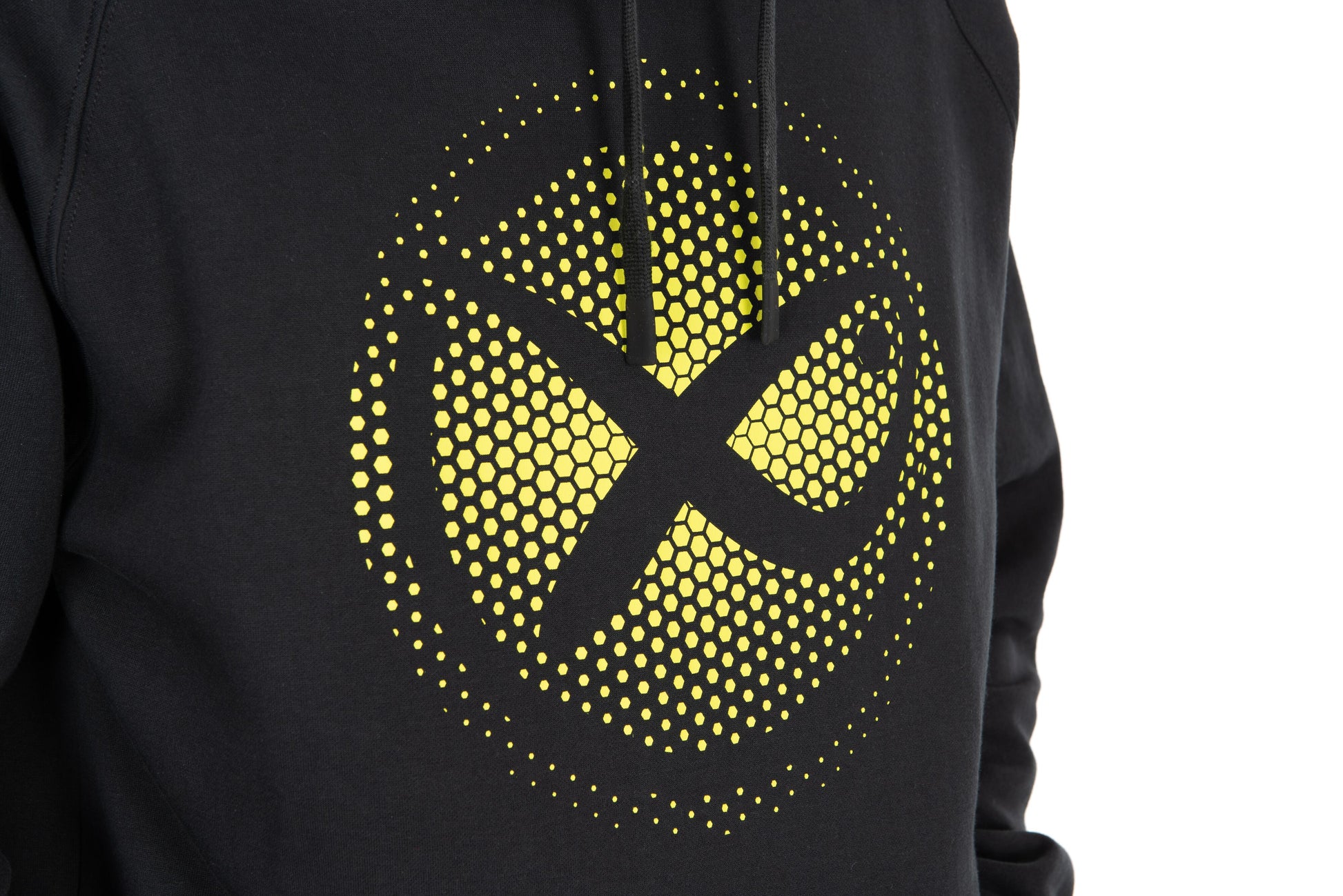 Large Fade Logo Hoody - Black/Lime