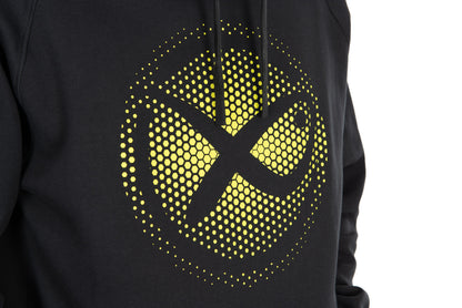 Large Fade Logo Hoody - Black/Lime