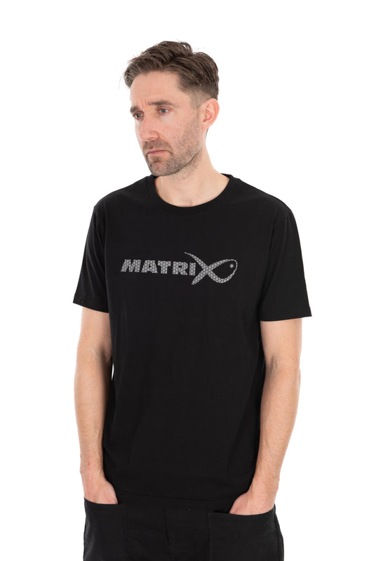 Large Fade Logo T-Shirt - Black/Grey