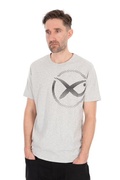 Large Mesh Logo T-Shirt - Grey