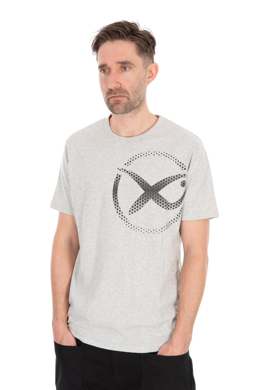Large Mesh Logo T-Shirt - Grey