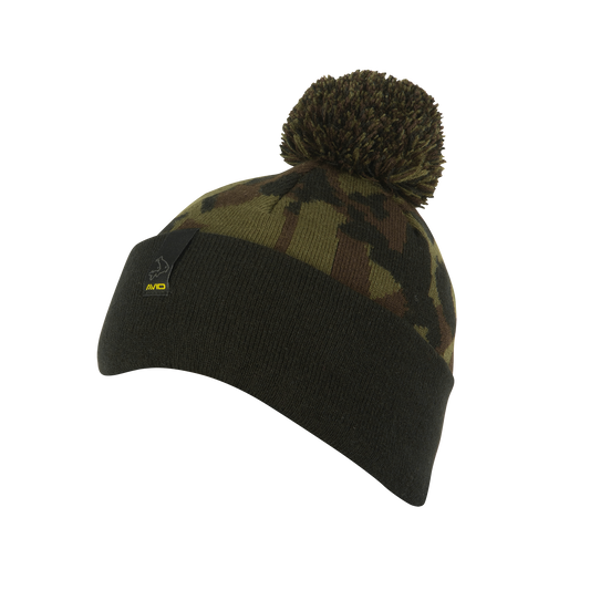 Black and Camo Bobble Hat