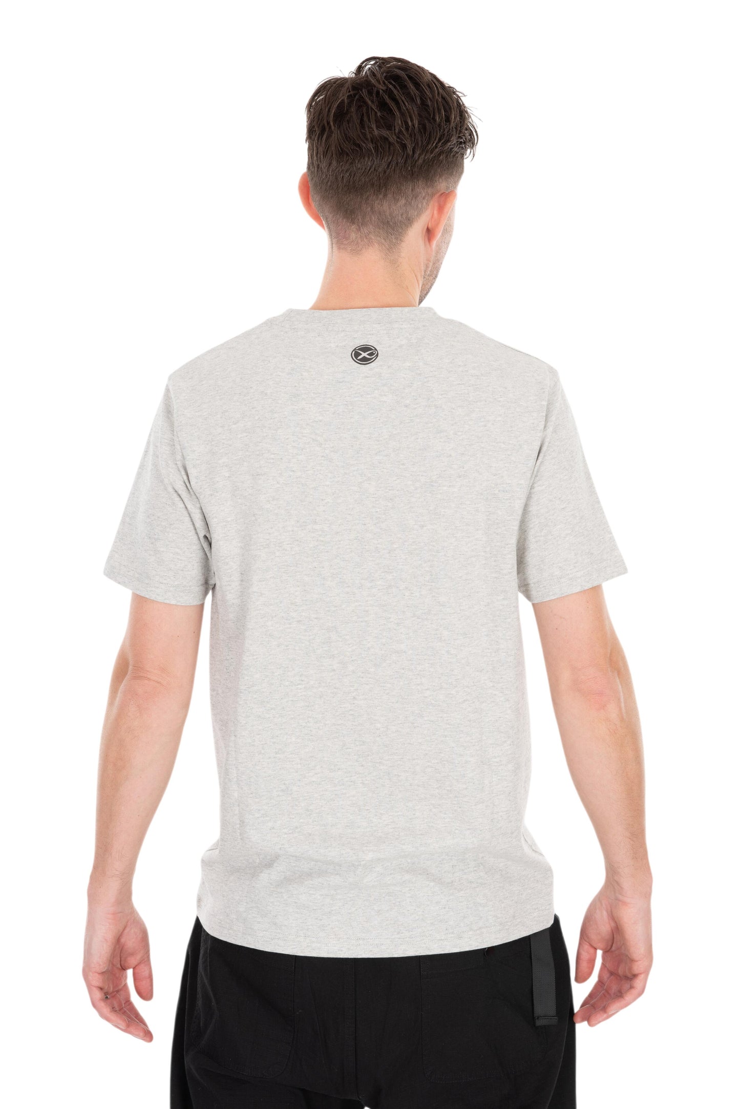 Large Mesh Logo T-Shirt - Grey