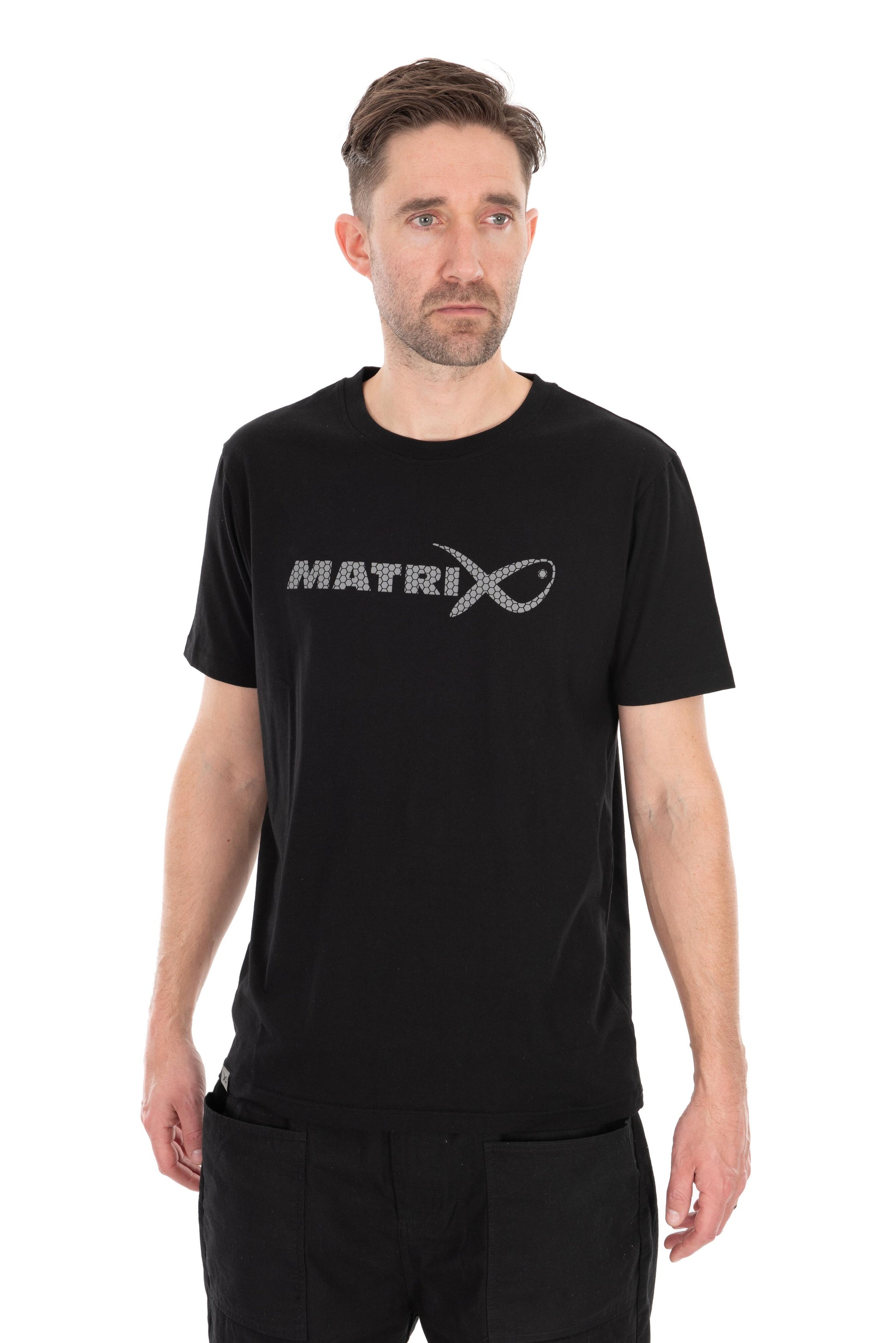 Large Fade Logo T-Shirt - Black/Grey