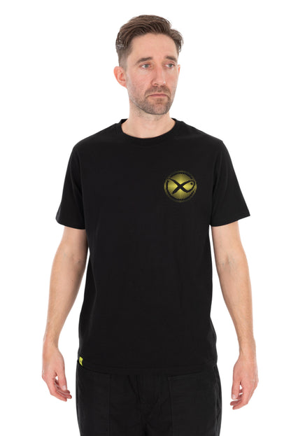 Large Fade Logo T-Shirt - Black/Lime