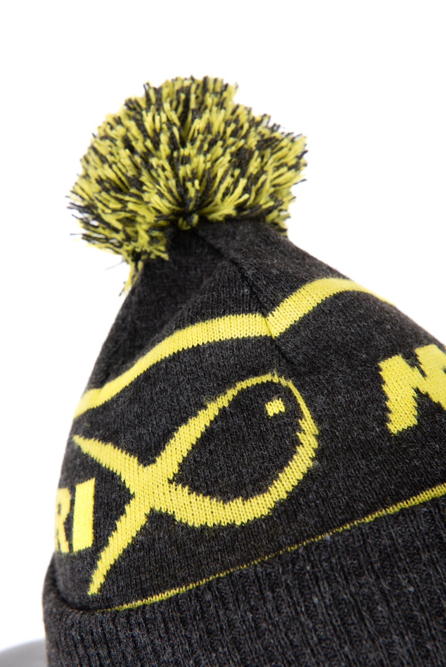Lime & Grey Bobble Hat
