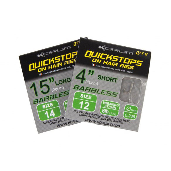 Quickstops on Hair Rigs