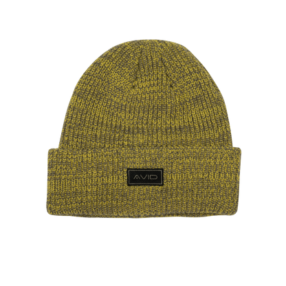 Marl Knit Beanie - Yellow 