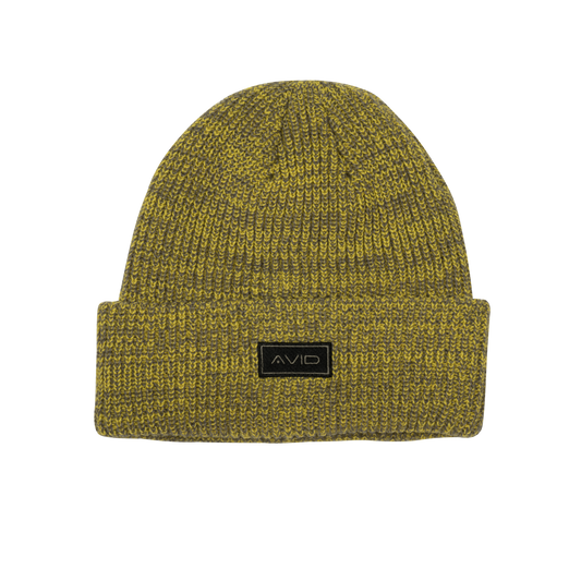 Marl Knit Beanie - Yellow 