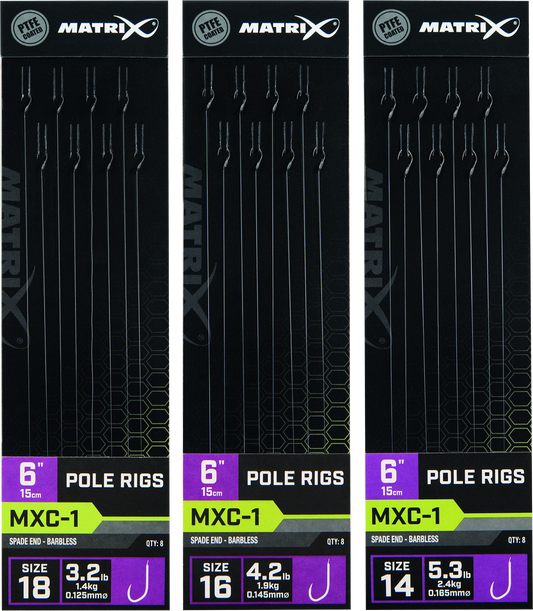 MXC-1 Barbless 6 Standard Pole Rig