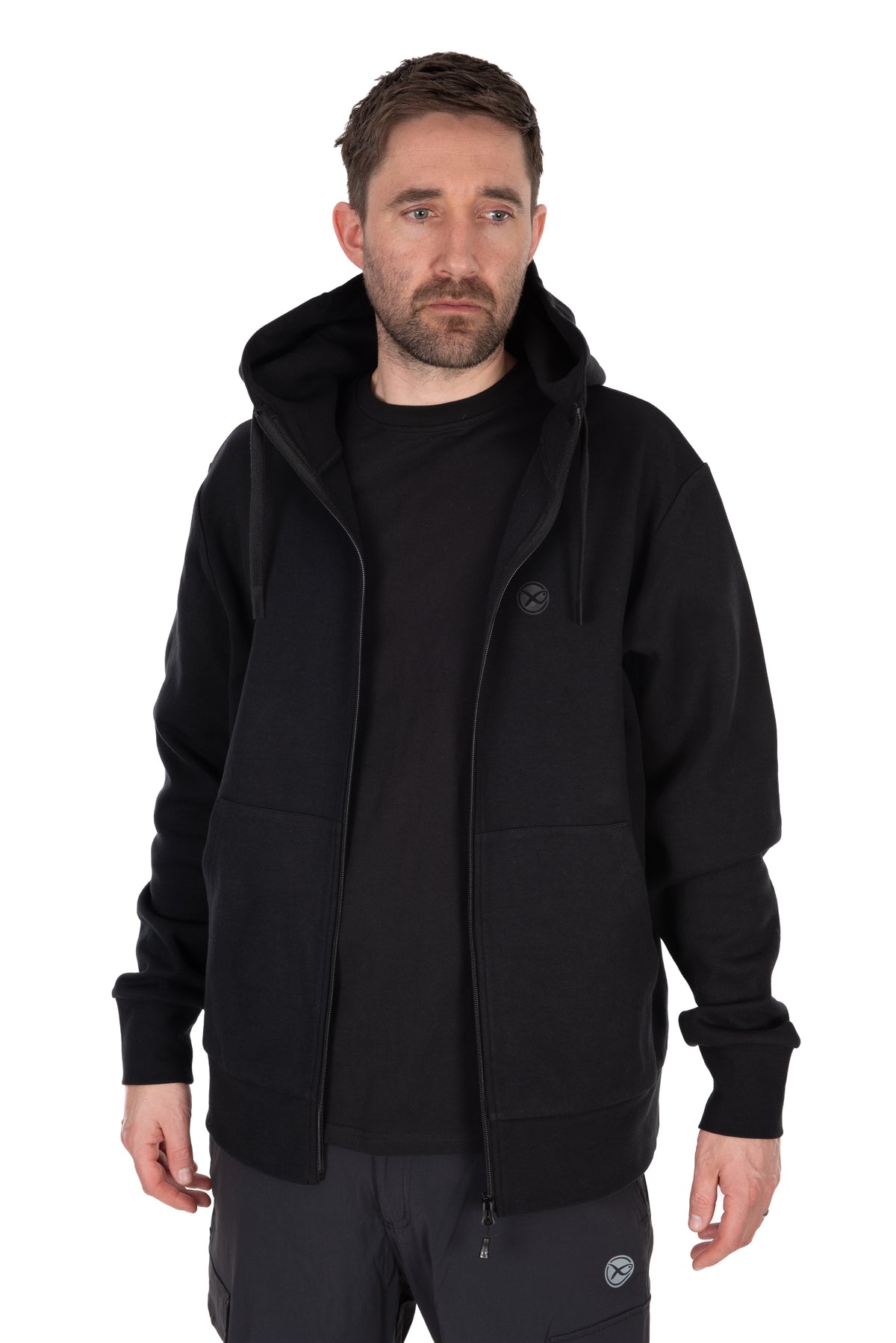 Black Stealth Zip Hoody