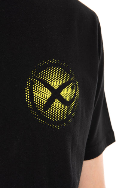 Large Fade Logo T-Shirt - Black/Lime