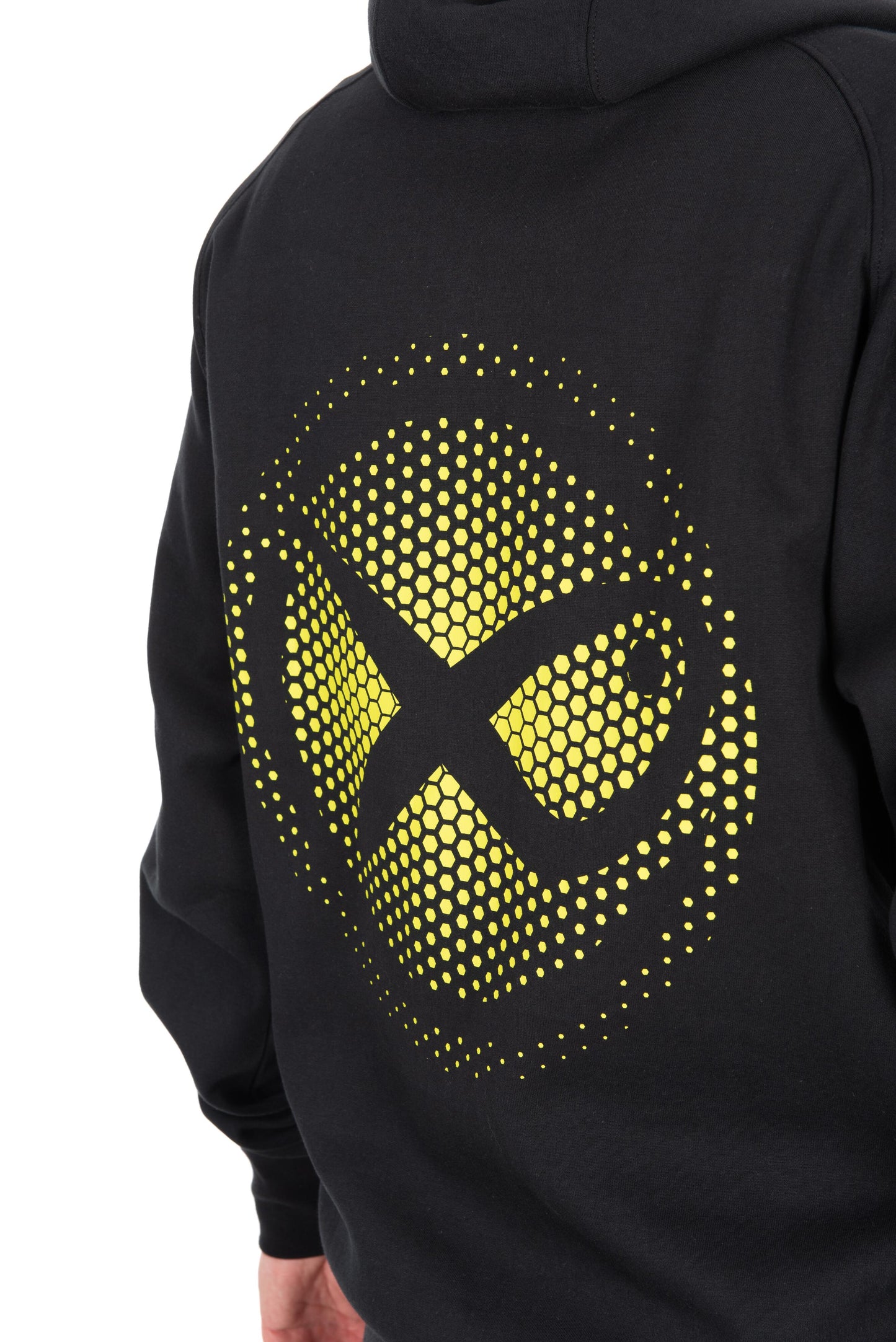 Large Fade Logo Hoody - Black/Lime