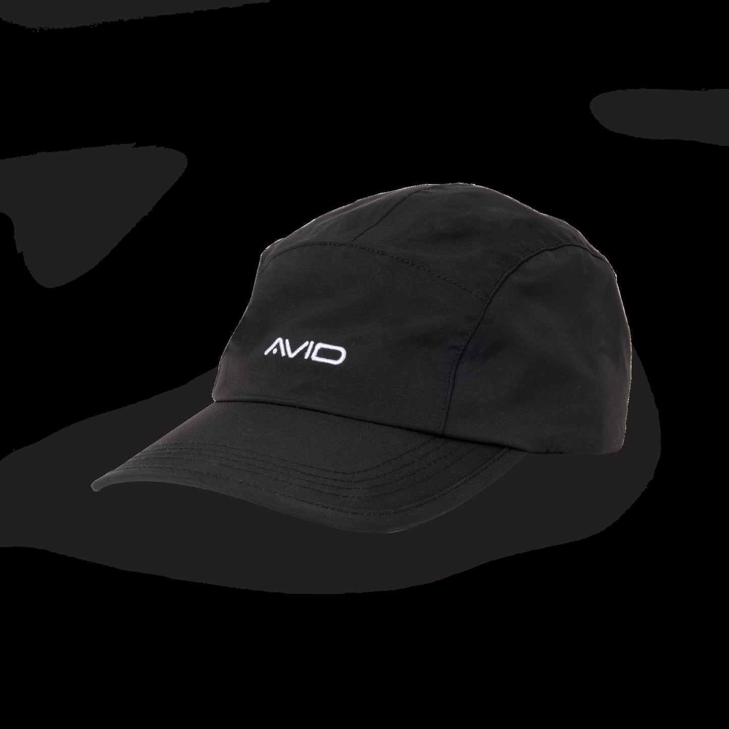 Stealth Black Waterproof 5-Panel Cap