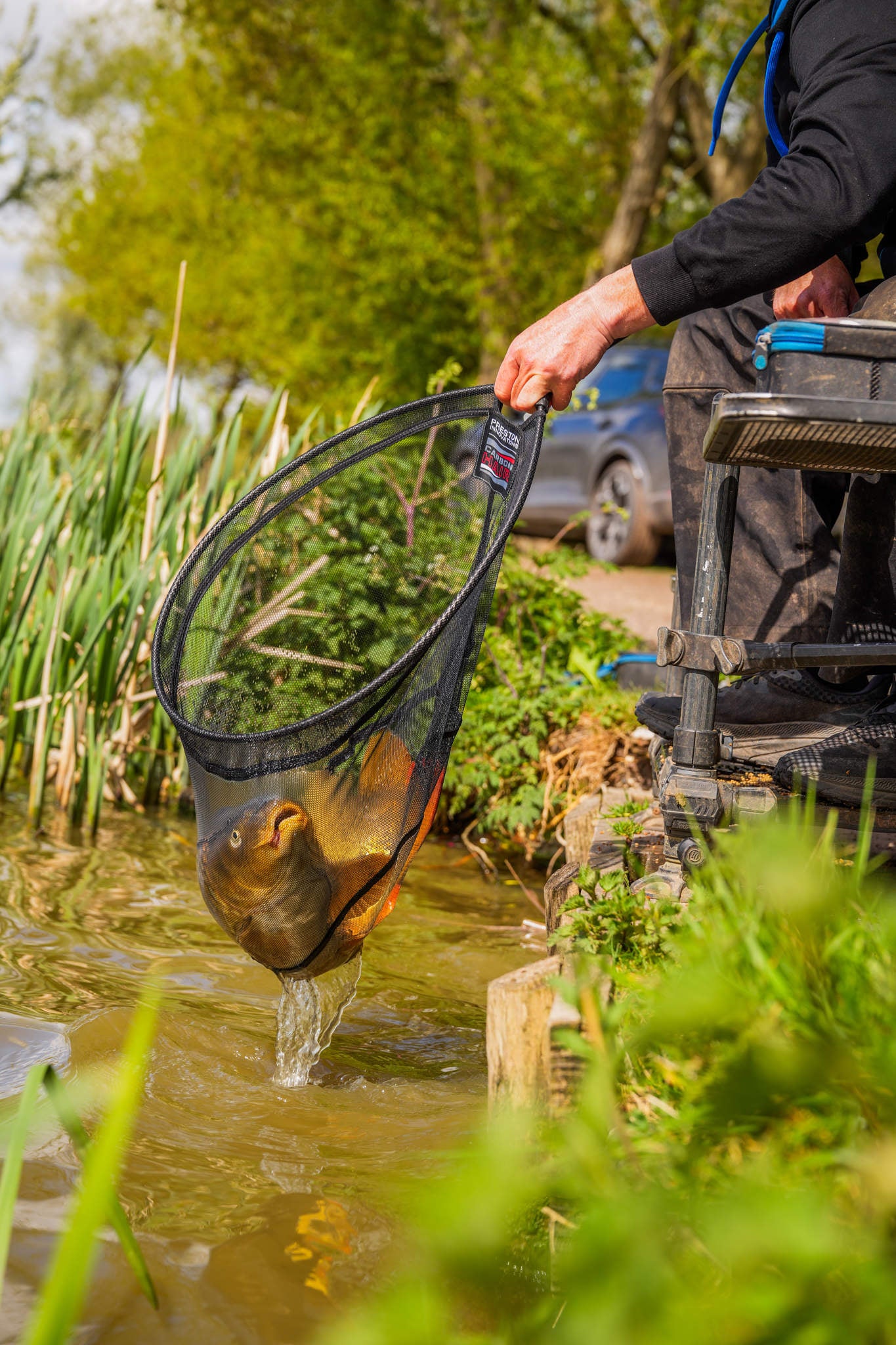 Carbon Hair Mesh Landing Net