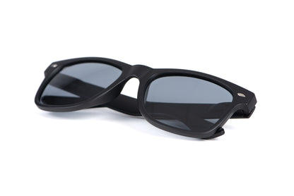 Matt Black Grey Lens Eyewear