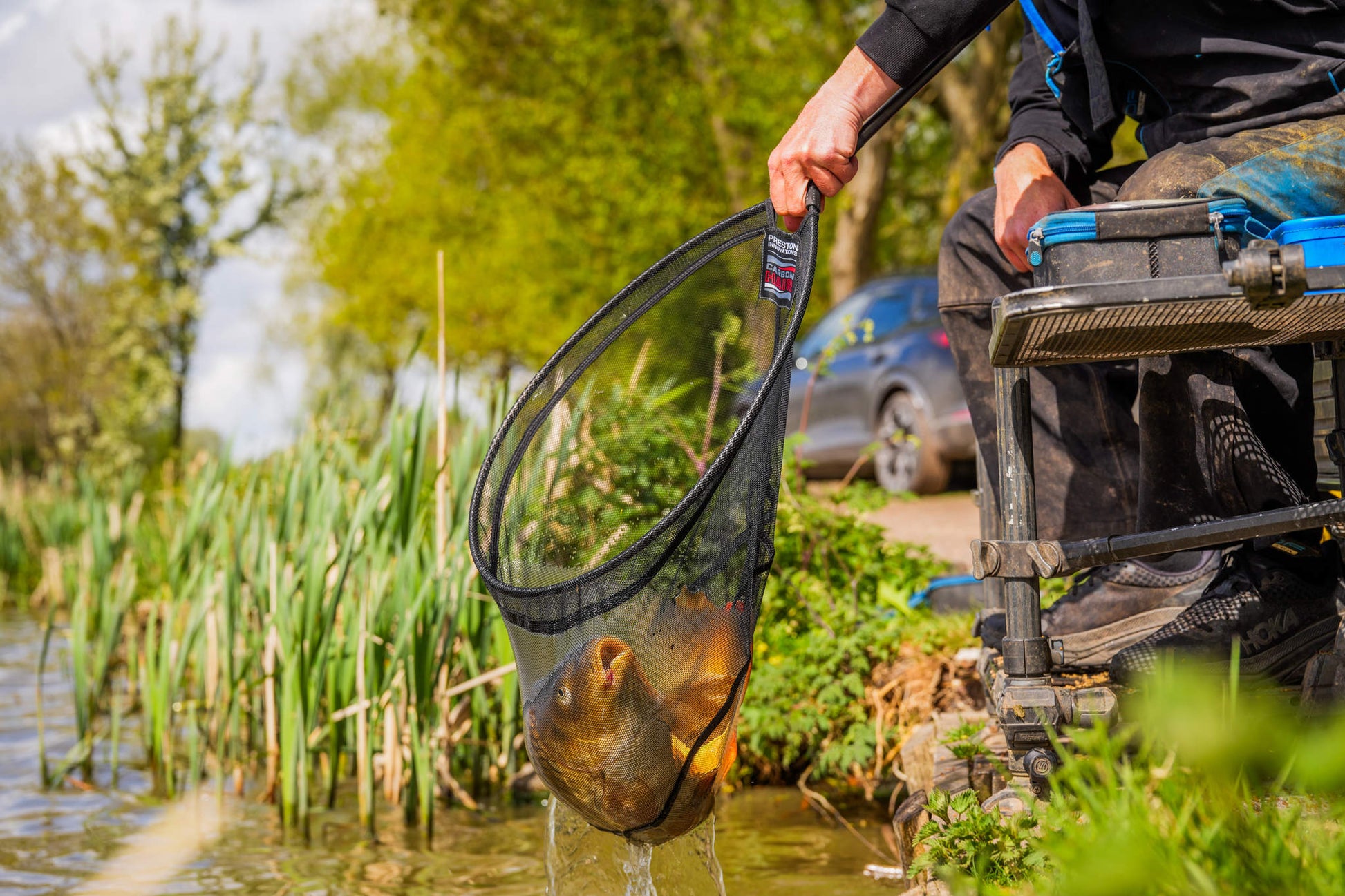 Carbon Hair Mesh Landing Net