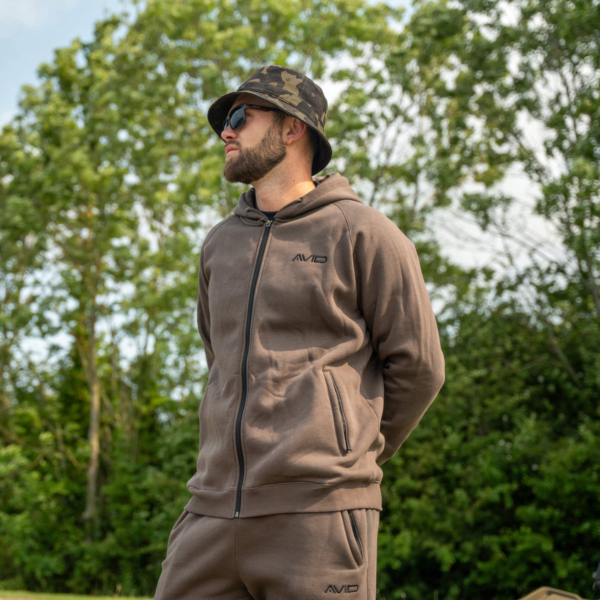 Compound Zip Hoodie (Brown)