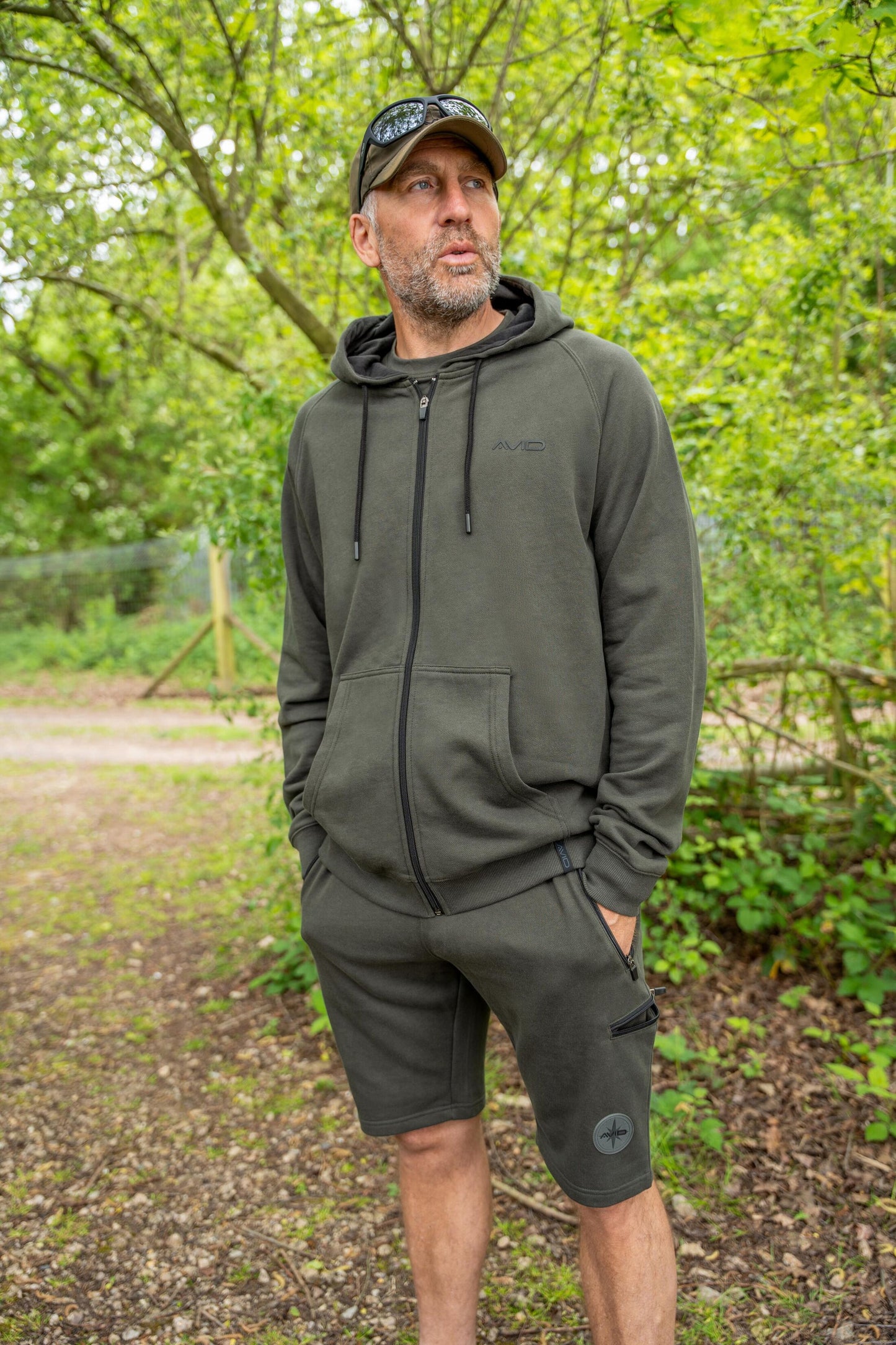Bearing Zip Hoodie (Green)