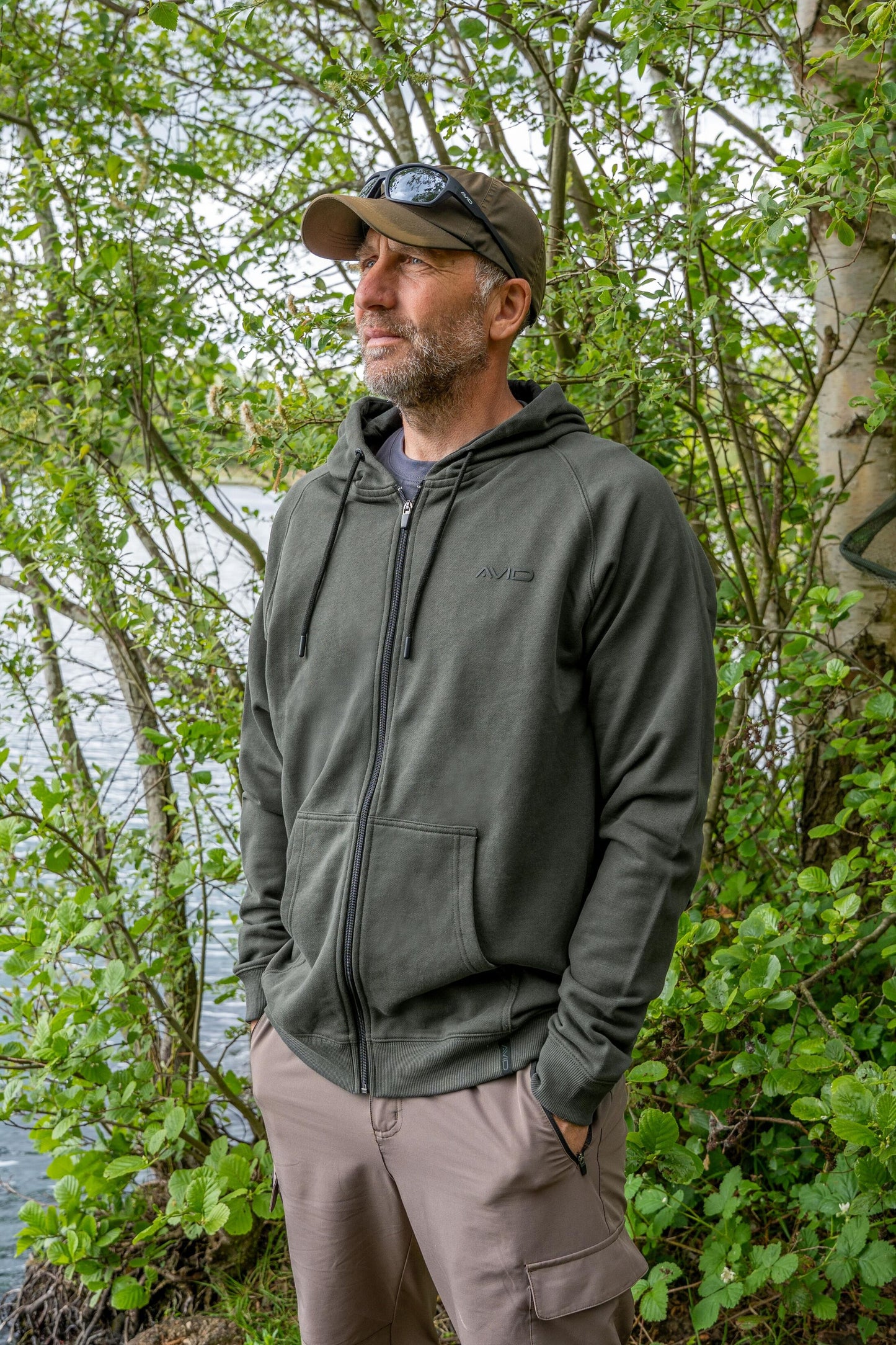Bearing Zip Hoodie (Green)