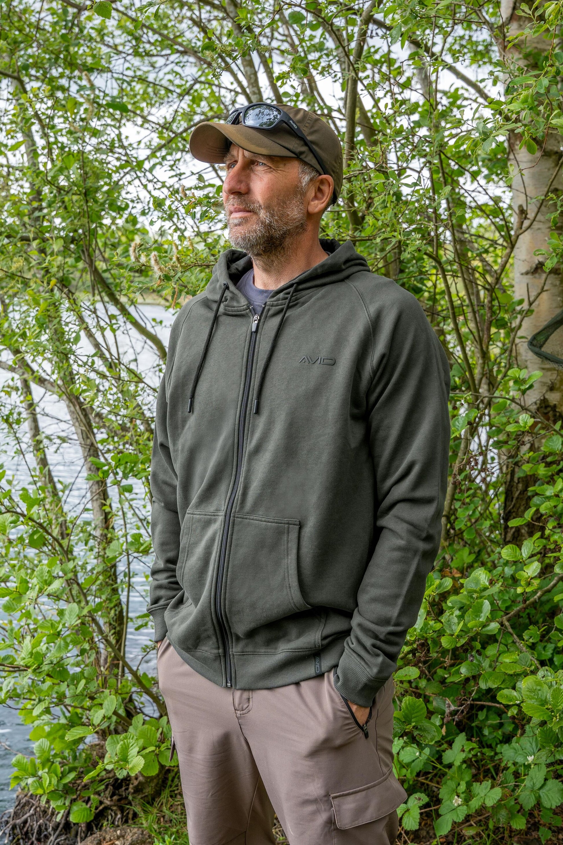 Bearing Zip Hoodie (Green)