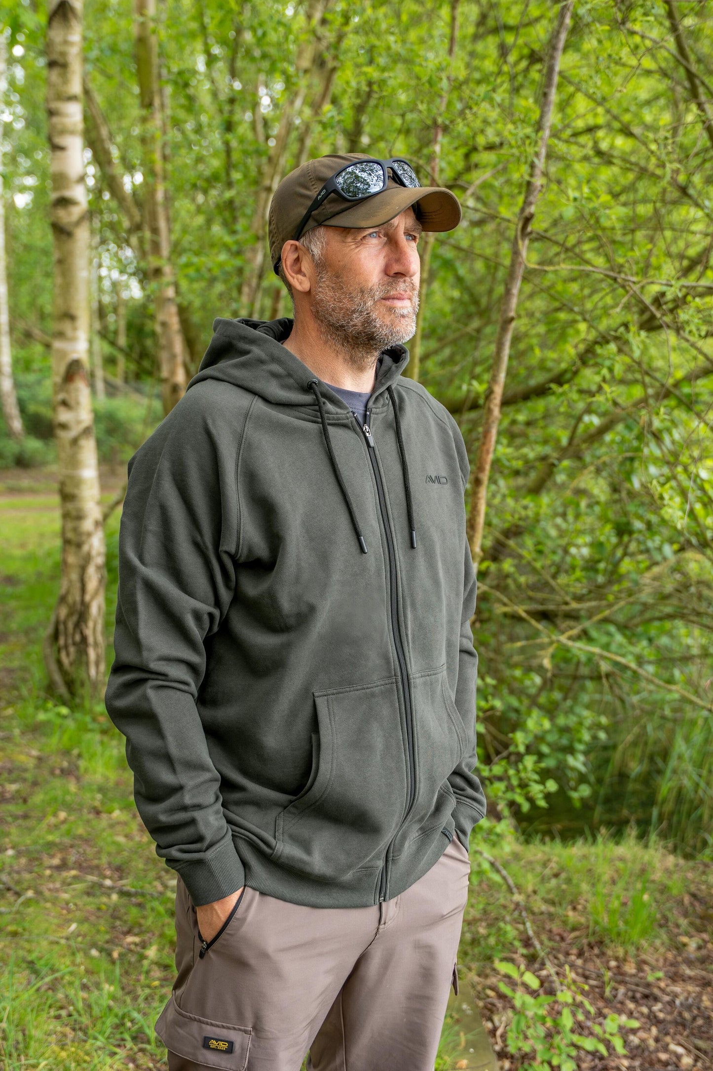Bearing Zip Hoodie (Green)