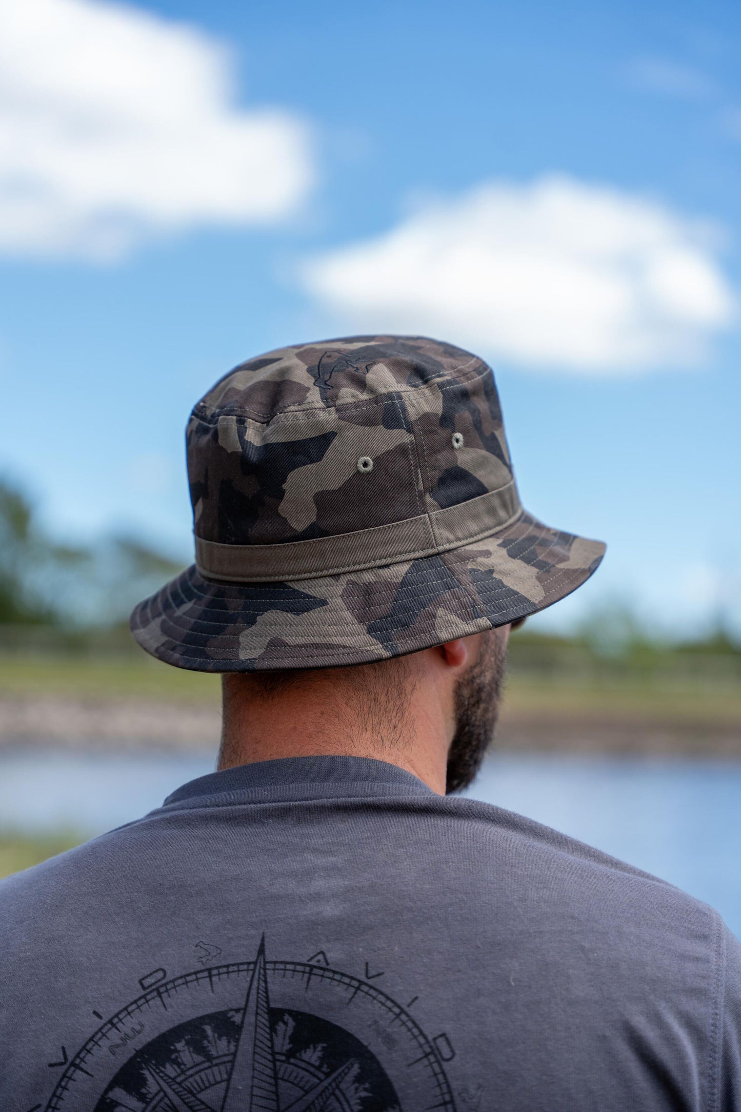 Distortion Dark Camo Bucket Hat