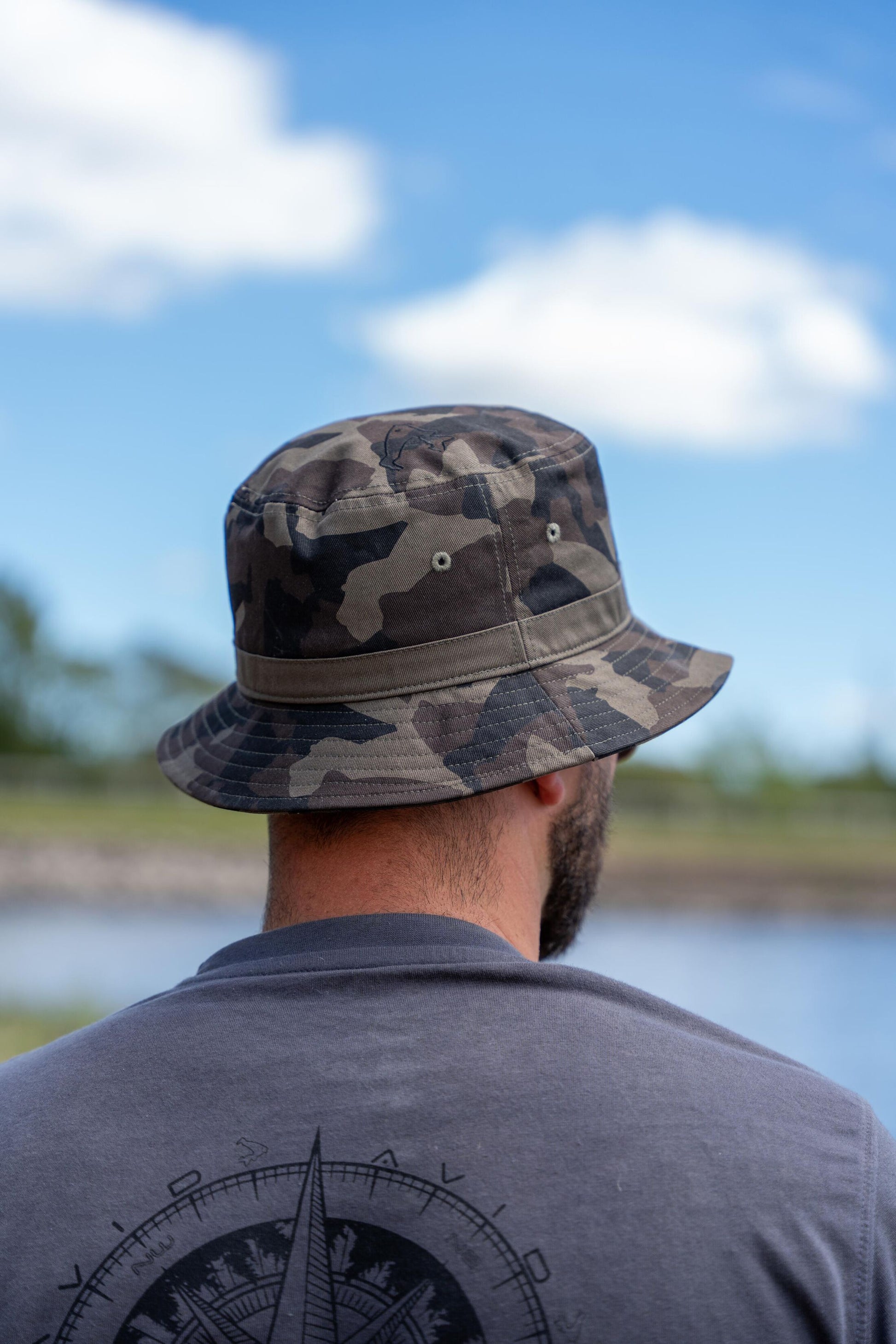Distortion Dark Camo Bucket Hat