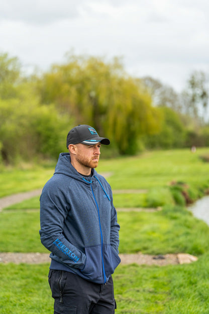 Navy Tide Zip Hoodie