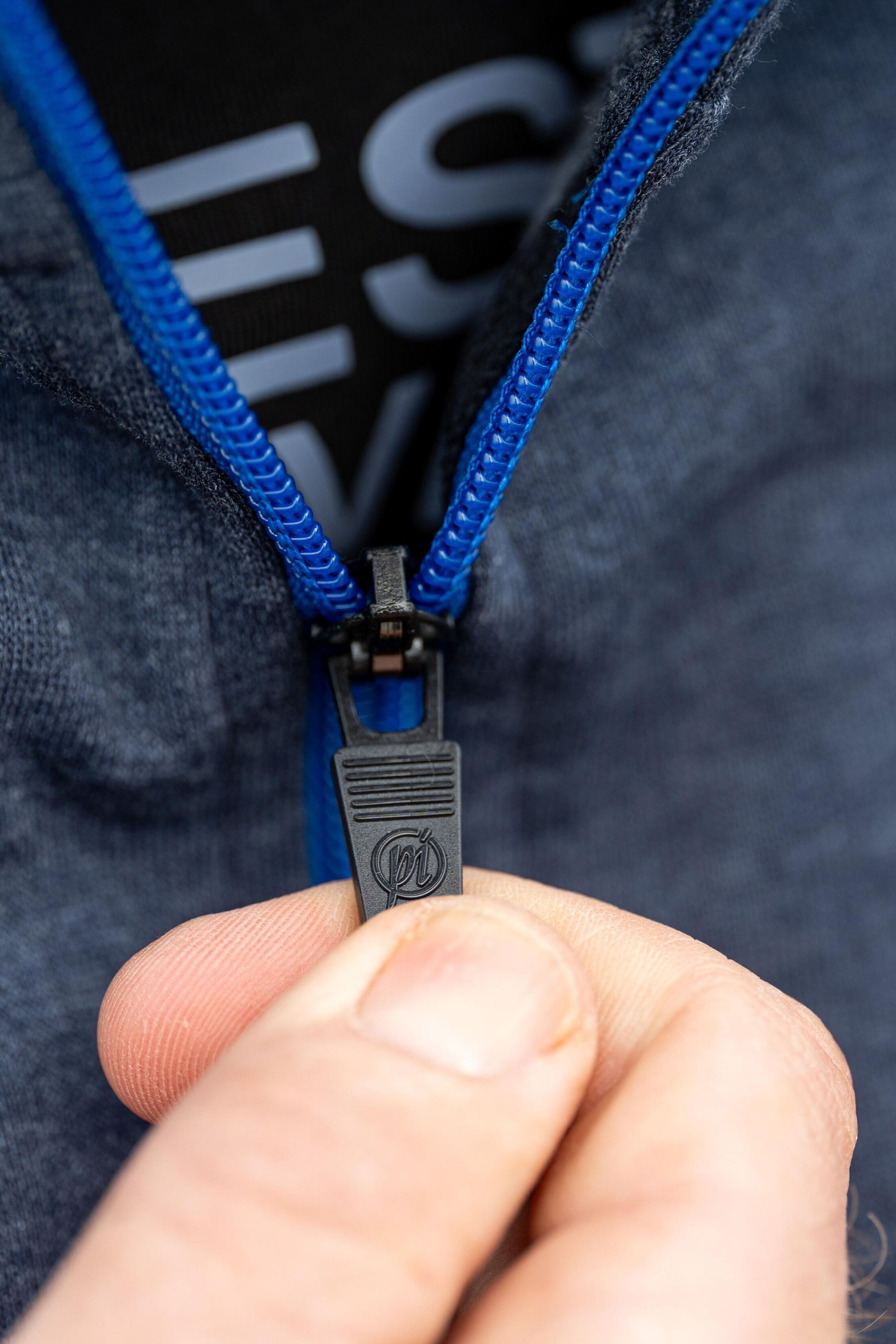 Navy Tide Zip Hoodie