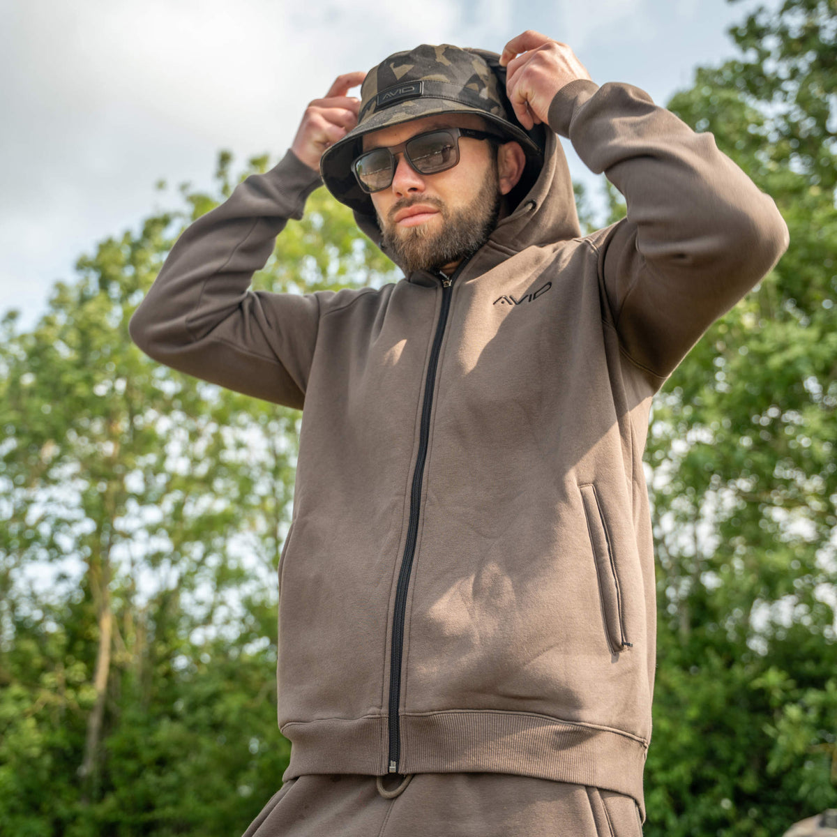 Compound Zip Hoodie (Brown)