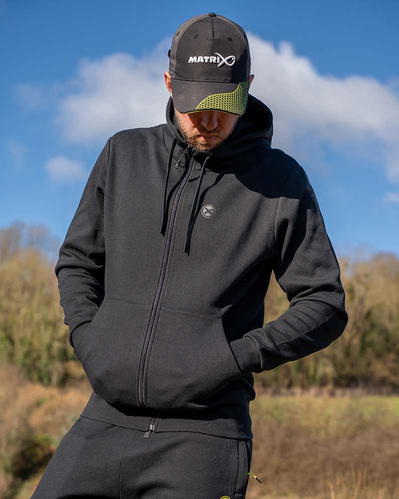 Stealth Zipped Hoody – Black