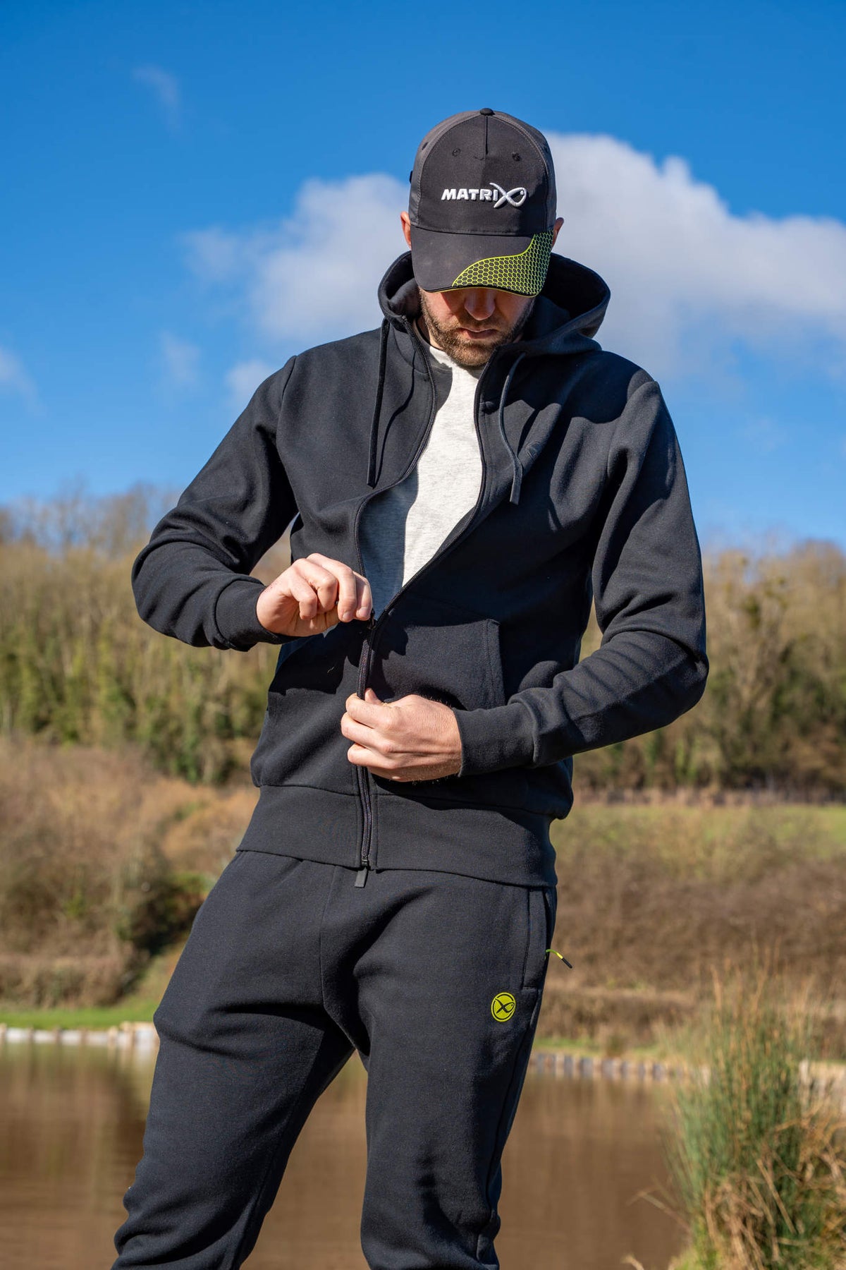 Black Stealth Zip Hoody