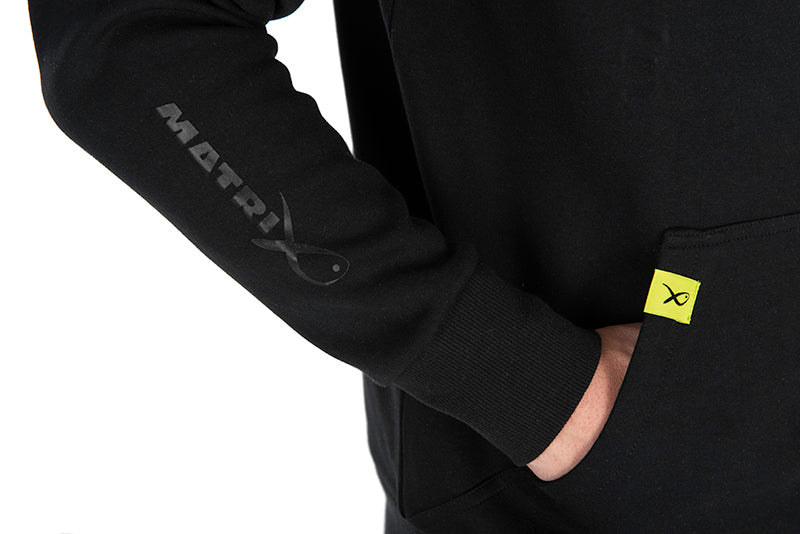 Black Edition ¼ Zip Sweater (Black / Lime)
