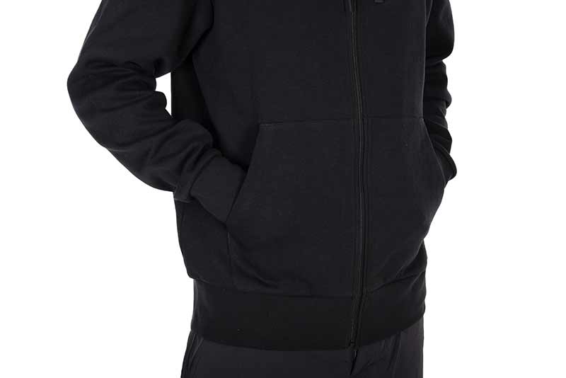 Stealth Zipped Hoody – Black