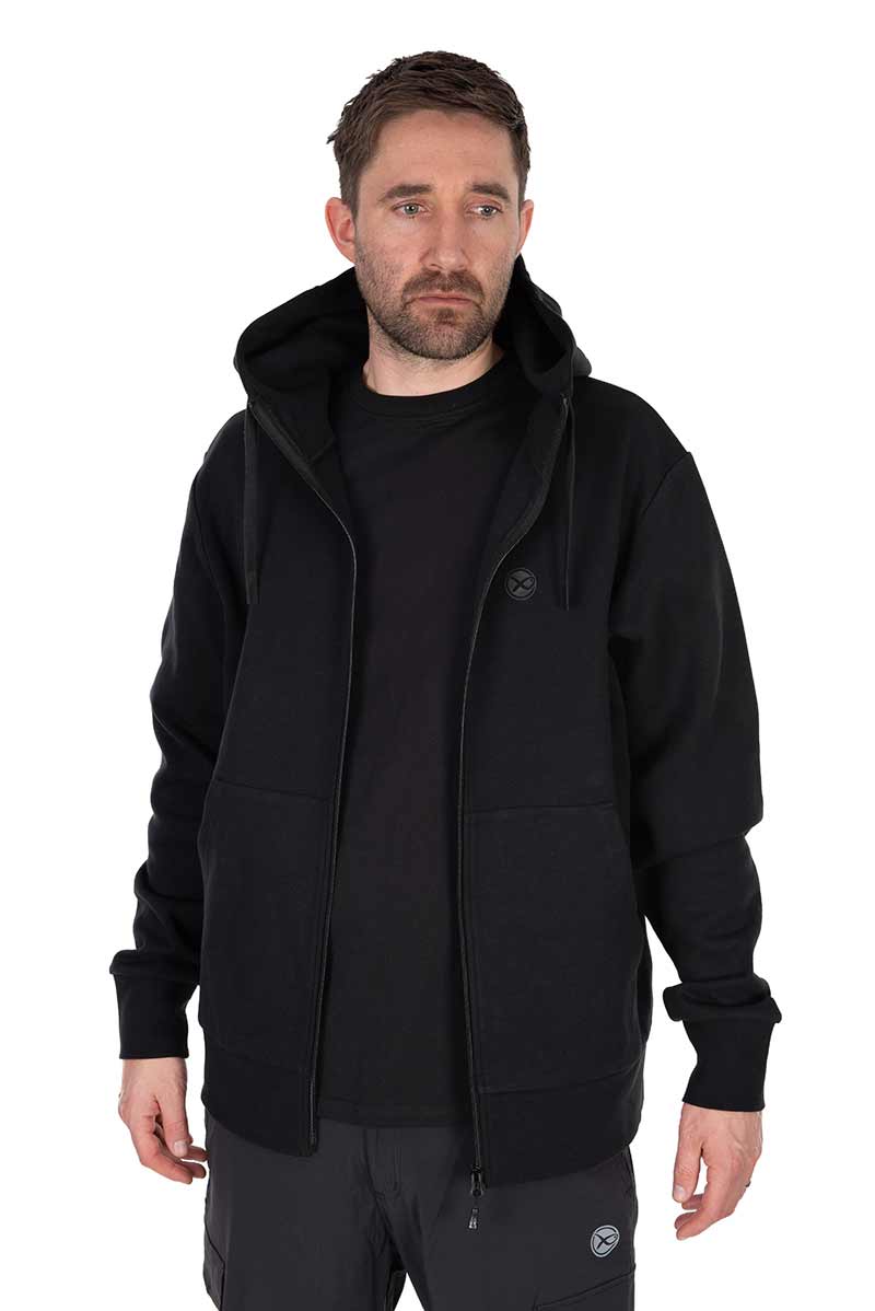 Stealth Zipped Hoody – Black