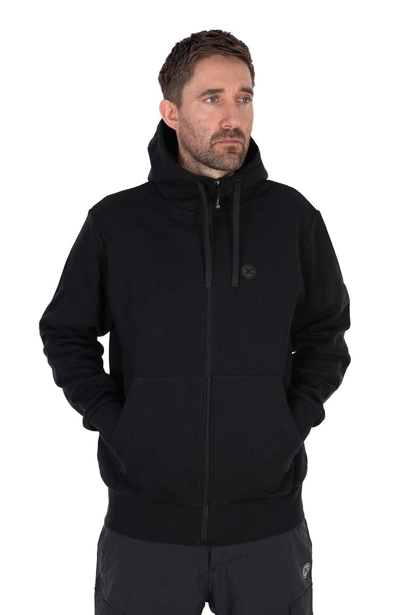 Stealth Zipped Hoody – Black