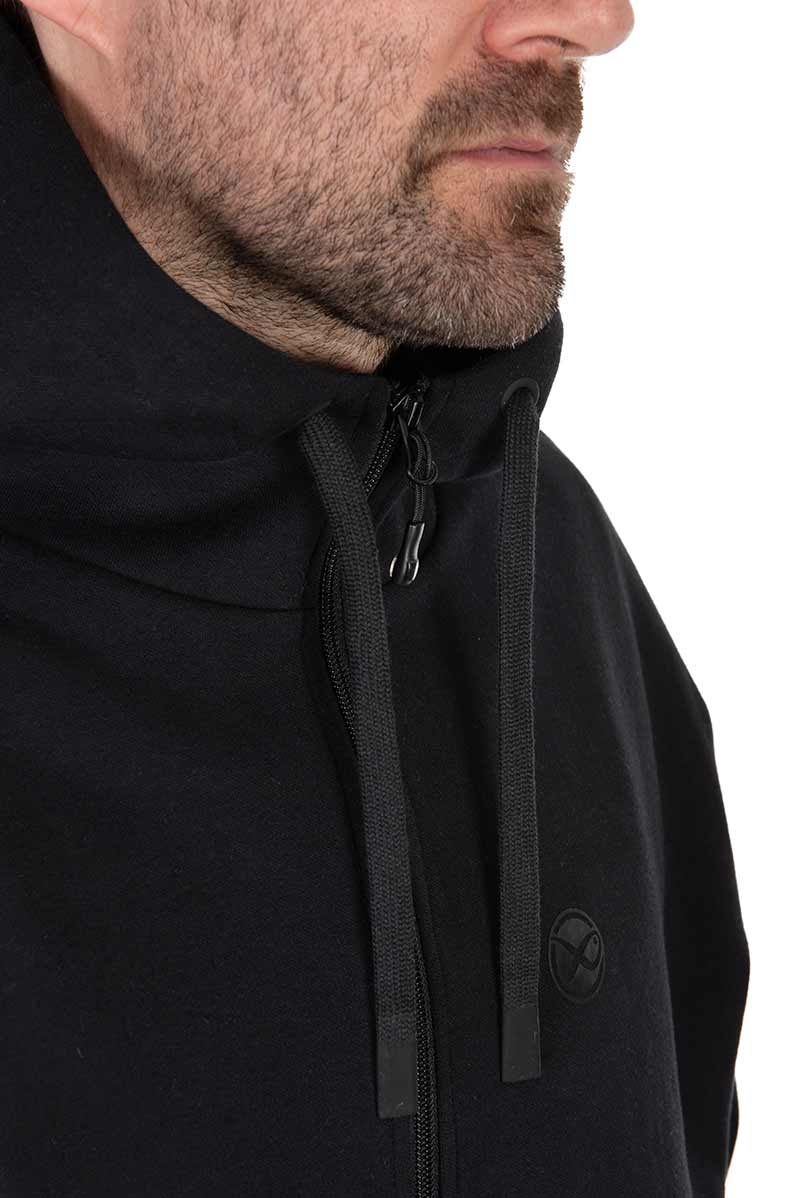 Stealth Zipped Hoody – Black