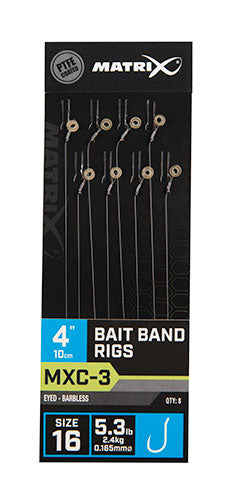 MXC-3 Bait Band Rigs 10cm/4ins